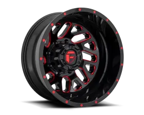 Fuel D656 Triton Wheel 20x8.25 8X6.5 -240mm Gloss Black Red Tinted Clear