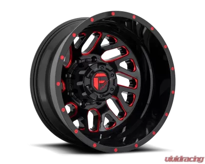 Fuel D656 Triton Wheel 20x8.25 8X6.5 -240mm Gloss Black Red Tinted Clear - D65620828D35