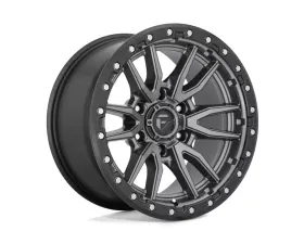 FUEL D680 Rebel Wheel 22x9 6x139.7 20mm Matte Gun Metal Black Bead Ring