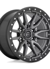 FUEL D680 Rebel Wheel 22x9 6x135 20mm Matte Gun Metal Black Bead Ring                                     - D68022908957 - Image 3