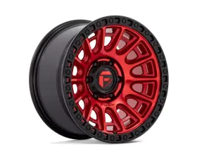 FUEL D834 Cycle Wheel 17x8.5 6x139.7 25mm Candy Red w/ Black Ring