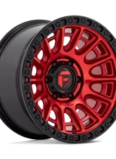 FUEL D834 Cycle Wheel 17x8.5 6x114.3 34mm Candy Red w/ Black Ring                                     - D83417858760 - Image 3