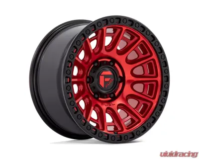 FUEL D834 Cycle Wheel 17x8.5 6x114.3 34mm Candy Red w/ Black Ring - D83417858760