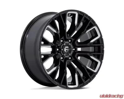 FUEL D849 Rebar Wheel 20x9 6x135 1mm Gloss Black Milled - D84920908950