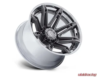 Fuel FC401 Brawl Wheel 22x10 8x165.1 -18mm Platinum w/ Chrome Lip - FC401AP22108018N