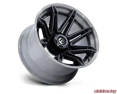 Fuel FC401 Brawl Wheel 24x12 8x180 -44mm Gloss Black w/ Brushed Gray Tint Face & Lip - FC401BT24128844N