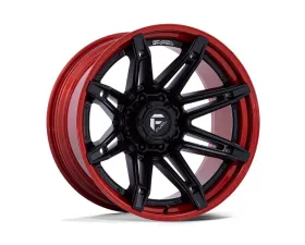 Fuel FC401 Brawl Wheel 20x10 8x170 -18mm Matte Black w/ Candy Red Lip