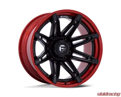 Fuel FC401 Brawl Wheel 22x12 6x139.7 -44mm Matte Black w/ Candy Red Lip - FC401MQ22126844N