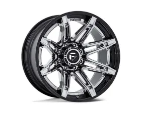 Fuel FC401 Brawl Wheel 22x12 8x180 -44mm Chrome w/ Gloss Black Lip