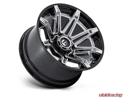 Fuel FC401 Brawl Wheel 22x12 8x180 -44mm Chrome w/ Gloss Black Lip - FC401PB22128844N