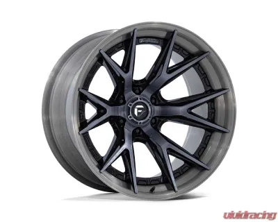Fuel FC402 Catalyst Wheel 20x10 6x139.7 -18mm Gloss Black w/ Brushed Gray Tint Face & Lip - FC402BT20106818N