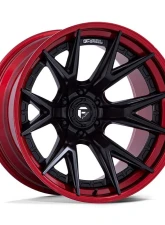 Fuel FC402 Catalyst Wheel 22x10 6x135 -18mm Matte Black w/ Candy Red Lip                                     - FC402MQ22106318N - Image 2