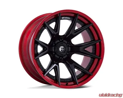 Fuel FC402 Catalyst Wheel 22x12 6x135 -44mm Matte Black w/ Candy Red Lip - FC402MQ22126344N
