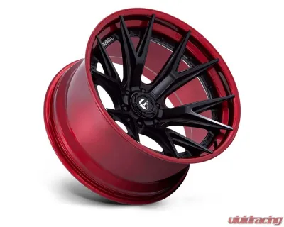 Fuel FC402 Catalyst Wheel 22x12 6x135 -44mm Matte Black w/ Candy Red Lip - FC402MQ22126344N