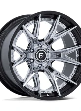 Fuel FC402 Catalyst Wheel 20x10 6x139.7 -18mm Chrome w/ Gloss Black Lip                                     - FC402PB20106818N - Image 2