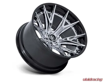 Fuel FC402 Catalyst Wheel 20x9 6x139.7 01mm Chrome w/ Gloss Black Lip - FC402PB20906801