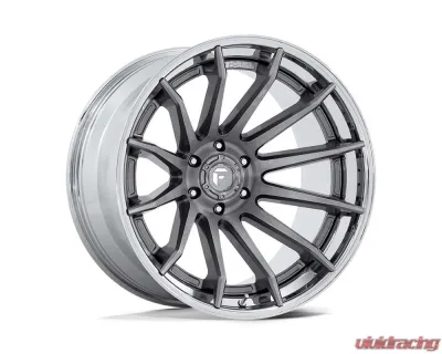 Fuel FC403 Burn Wheel 22x12 6x135 -44mm Platinum w/ Chrome Lip - FC403AP22126344N