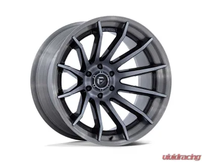 Fuel FC403 Burn Wheel 22x12 6x139.7 -44mm Gloss Black w/ Brushed Gray Tint Face & Lip - FC403BT22126844N