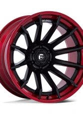 Fuel FC403 Burn Wheel 22x12 6x135 -44mm Matte Black w/ Candy Red Lip                                     - FC403MQ22126344N - Image 2