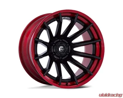 Fuel FC403 Burn Wheel 22x12 6x135 -44mm Matte Black w/ Candy Red Lip - FC403MQ22126344N