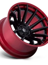 Fuel FC403 Burn Wheel 22x12 6x135 -44mm Matte Black w/ Candy Red Lip                                     - FC403MQ22126344N - Image 2