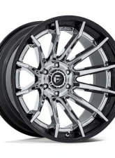 Fuel FC403 Burn Wheel 22x12 6x139.7 -44mm Chrome w/ Gloss Black Lip                                     - FC403PB22126844N - Image 2