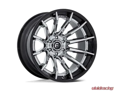 Fuel FC403 Burn Wheel 22x12 6x139.7 -44mm Chrome w/ Gloss Black Lip - FC403PB22126844N