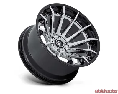 Fuel FC403 Burn Wheel 22x12 6x139.7 -44mm Chrome w/ Gloss Black Lip - FC403PB22126844N