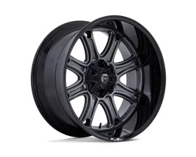 FUEL Off-Road Darkstar Wheel 22x9 8x170 1mm Matte Gunmetal w/Black Lip