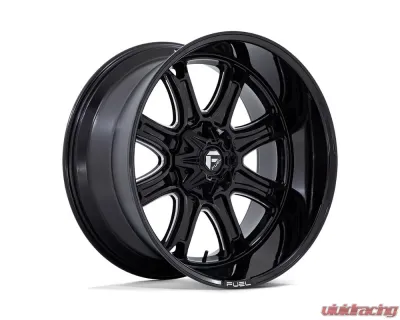 FUEL Off-Road Darkstar Wheel 20x10 8x165.1 -18mm Gloss Black Milled - FC853BE20108018N