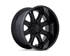 FUEL Off-Road Darkstar Wheel 22x9 8x170 1mm Matte Black w/Gloss Black Lip