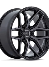 FUEL Off-Road Flux Wheel 18x9 6x139.7 1mm Gloss Black Brushed Face w/Gray Tint                                     - FC854BT18906801 - Image 3