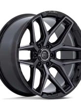 FUEL Off-Road Flux Wheel 20x10 5x127 | 5x5 -18mm Gloss Black Brushed Face w/ Gray Tint                                     - FC854BT20105018N - Image 3