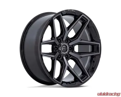 FUEL Off-Road Flux Wheel 20x10 5x127 | 5x5 -18mm Gloss Black Brushed Face w/ Gray Tint - FC854BT20105018N