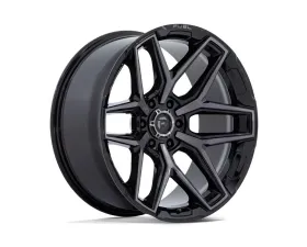 FUEL Off-Road Flux Wheel 20x9 6x120 20mm Gloss Black Brushed Face w/Gray Tint