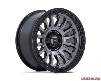 FUEL FC857 Rincon Wheel 17x9 6x139.7 -12mm Matte Gunmetal w/ Black Lip - FC857AB17906812N