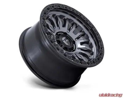 FUEL FC857 Rincon Wheel 17x9 6x139.7 25mm Matte Gunmetal w/ Black Lip - FC857AB17906825