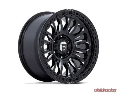 FUEL FC857 Rincon Wheel 17x9 5x127 | 5x5 -12mm Gloss Black Milled - FC857BE17905012N