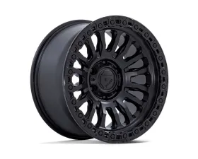 FUEL FC857 Rincon Wheel 17x9 6x139.7 25mm Matte Black w/ Gloss Black Lip