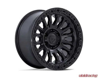 FUEL FC857 Rincon Wheel 17x9 6x139.7 25mm Matte Black w/ Gloss Black Lip - FC857MB17906825