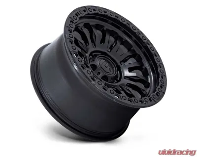 FUEL FC857 Rincon Wheel 17x9 6x139.7 25mm Matte Black w/ Gloss Black Lip - FC857MB17906825