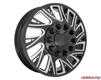 FUEL Mono DE41 FF41D Wheel 28x8.25 10x11.25 105 Gloss Black Milled - DE412882A9R