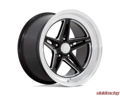 American Racing VN514 Groove Wheel 18x7 5x120.65 0mm Gloss Black Milled w/Diamond Cut Lip - VN514BE18703400
