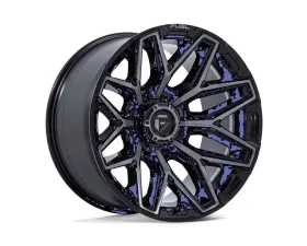 Fuel Flux Wheel 20x9 8x165.1 Gloss Black Brushed Face w/ Gray Tint