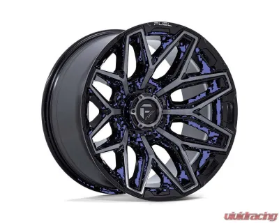 Fuel Flux Wheel 20x10 8x180 Gloss Black Brushed Face w/ Gray Tint - FC854BT20108818N
