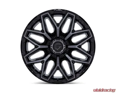 Fuel Flux Wheel 20x10 8x180 Gloss Black Brushed Face w/ Gray Tint - FC854BT20108818N