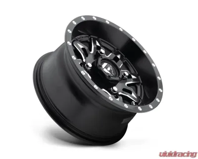 FUEL UTV D567 Lethal Black & Milled 1-Piece Cast Wheel 14x7 4x156 13mm - D5671470A544
