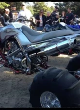 Barkers Performance Big Bore Full Dual Exhaust System Yamaha Raptor 700 2006-2014                                     - 7AYE-700DL-INFR-STEP - Image 4