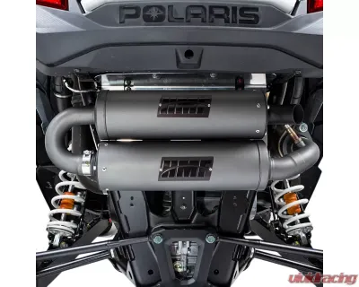 HMF Racing Twin Loop Titan Blackout Exhaust for Polaris RZR 2014-2023 - 53555C638795