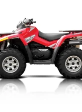 HMF Racing Gun Metal Titan Loud Slip-On Exhaust w/ Billet Endcap Can-Am Outlander 2006-2007                                     - 714233688788 - Image 7